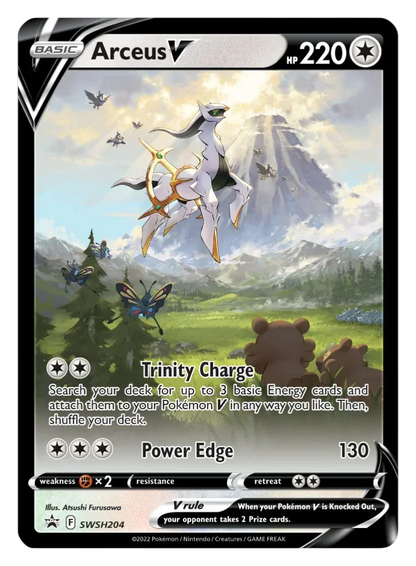 Pokémon TCG Arceus V Figure Collection Box | Promo Card, Arceus Figure & Booster Packs | 6+ Years