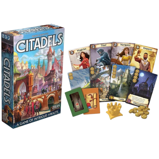 Citadels Revised Edition Board Game | Classic Strategy & Bluffing Game for Family and Friends