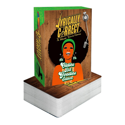 Lyrically Correct Oldies But Goodies Edition | Music Card Game Featuring Classic Hits from the 60s & 70s | Party Game for Families & Adults