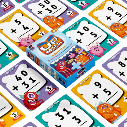 UP Math Educational Card Game Series – Subtraction | Division | Multiplication| Addition (Ages 6+/7+)