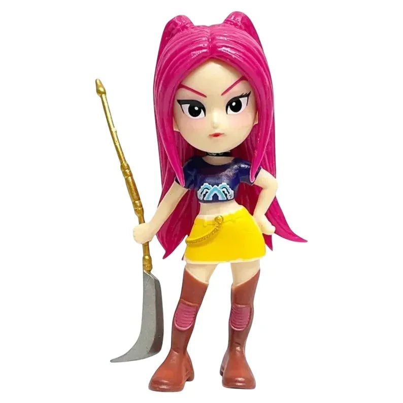 K-Pop Demon Hunters Collectible Figure – Ruby Fang | Anime-Style Action Figure with Weapon | Single Piece Toy