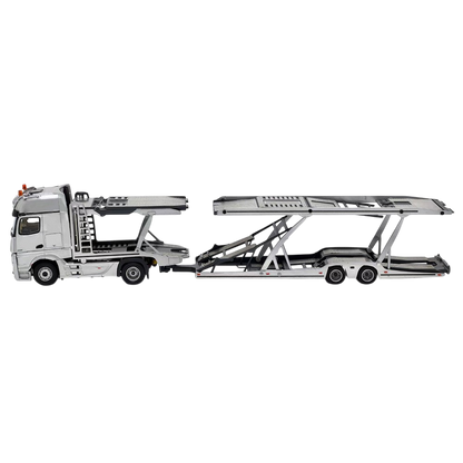 UNIQUE MODELS x Tiny 1:64 Mercedes-Benz Actros MP5 Black City Transporter Die-Cast Truck Model