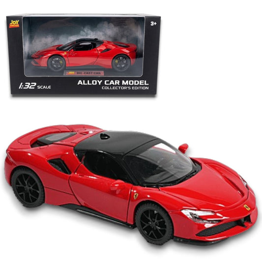 Joy Junction 1:32 Scale Ferrari Style Alloy Diecast Car Model – Collector Edition Metal Toy Car with Detailed Design