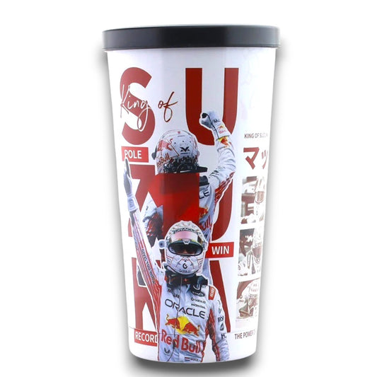 Japan F1 Inspired Premium Tumbler Cup with Lid 500ml – Racing Theme Travel Drink Cup for Kids & F1 Fans