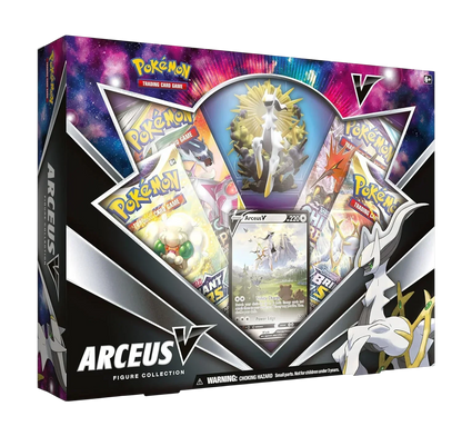 Pokémon TCG Arceus V Figure Collection Box | Promo Card, Arceus Figure & Booster Packs | 6+ Years
