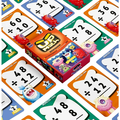 UP Math Educational Card Game Series – Subtraction | Division | Multiplication| Addition (Ages 6+/7+)