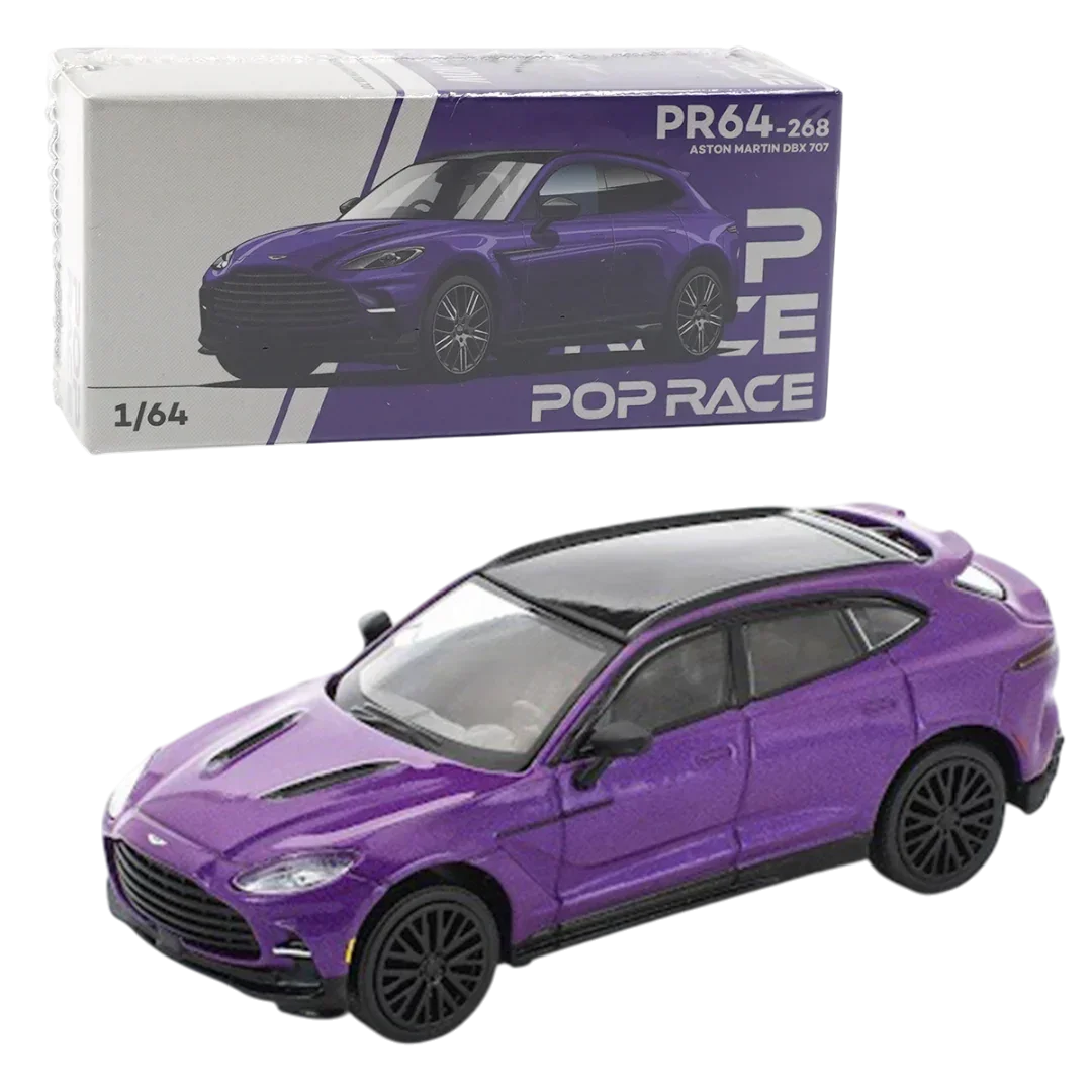 POP RACE Aston Martin DBX 707 Purple 1:64 Die-Cast Car Model | PR64-268 Collector Edition