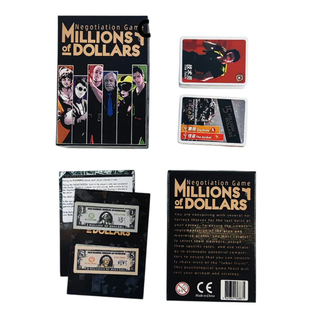 Millions of Dollars Negotiation Game | High-Stakes Strategy & Deal-Making Party Game | 3–6 Players