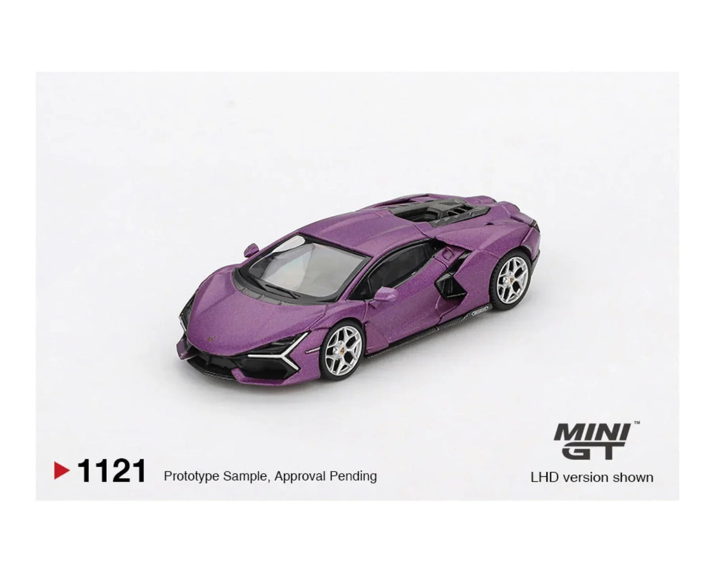Mini GT 1:64 Lamborghini Revuelto Viola 30th Matte Die-Cast Model Car – Premium Blister Pack Collectible