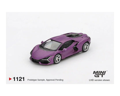 Mini GT 1:64 Lamborghini Revuelto Viola 30th Matte Die-Cast Model Car – Premium Blister Pack Collectible