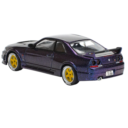 POP RACE Nissan Skyline GT-R R33 Purple 1:64 Die-Cast Car Model | PR64-256 Collector Edition