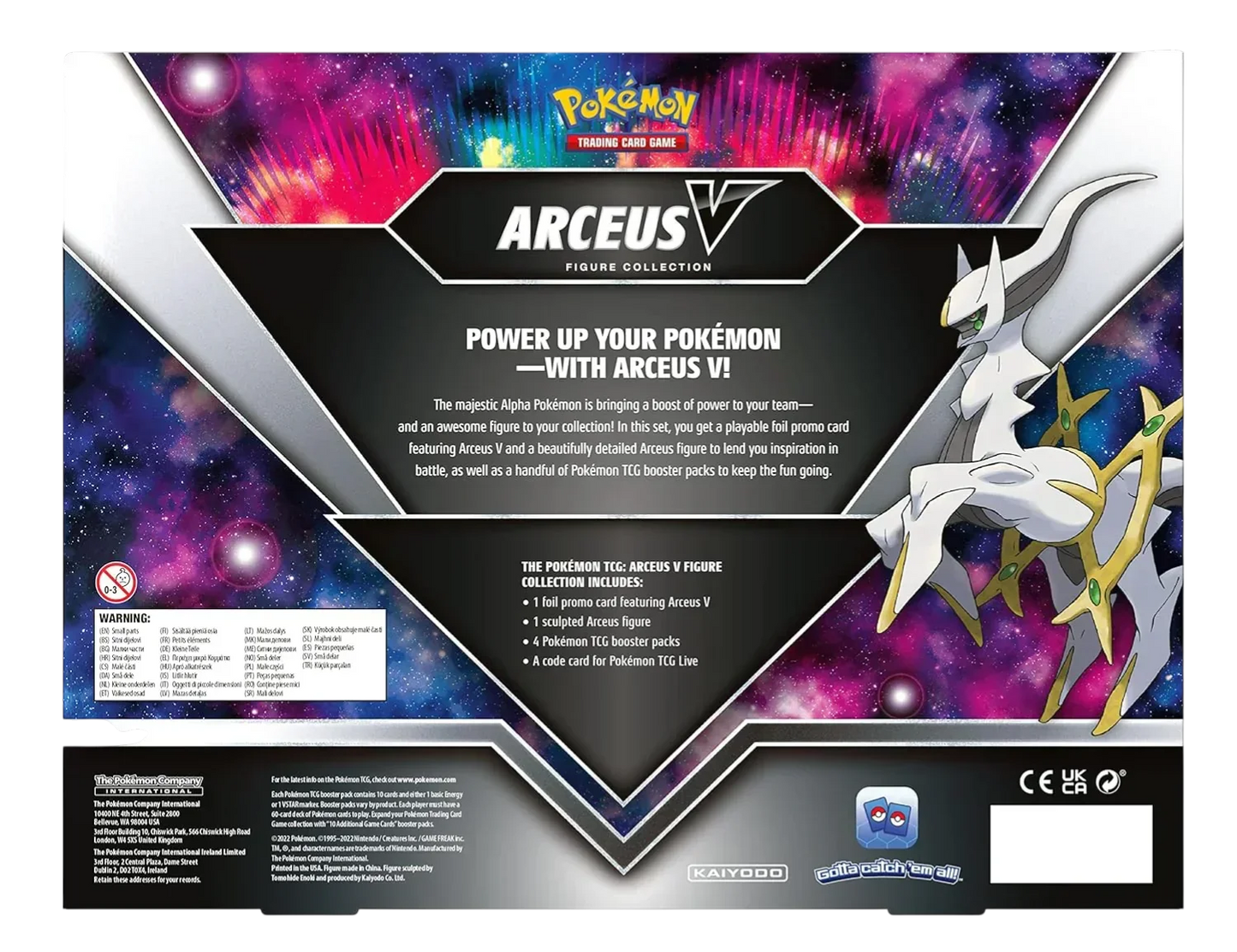 Pokémon TCG Arceus V Figure Collection Box | Promo Card, Arceus Figure & Booster Packs | 6+ Years
