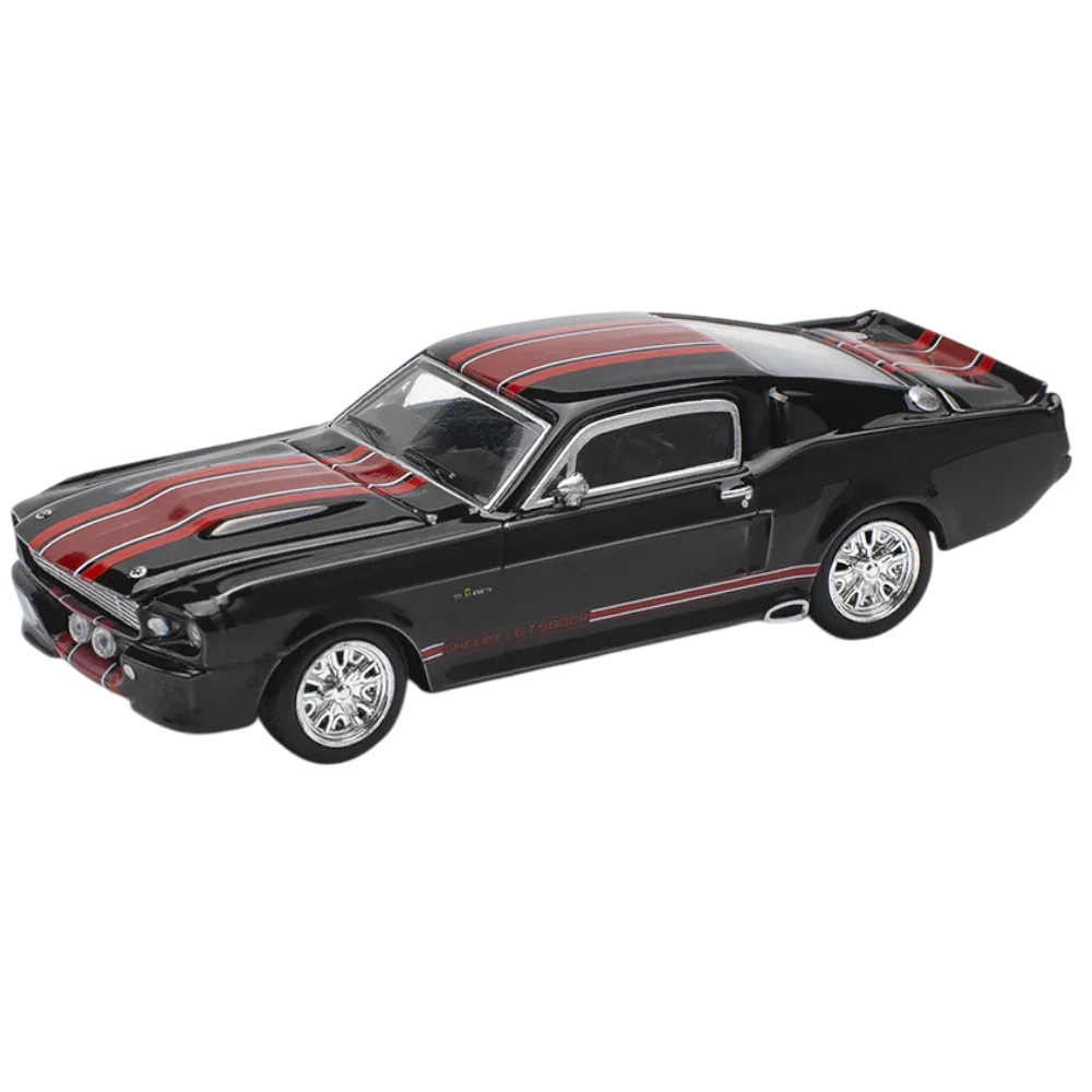 POP RACE Shelby Mustang GT500 Black 1:64 Die-Cast Car Model | PR64