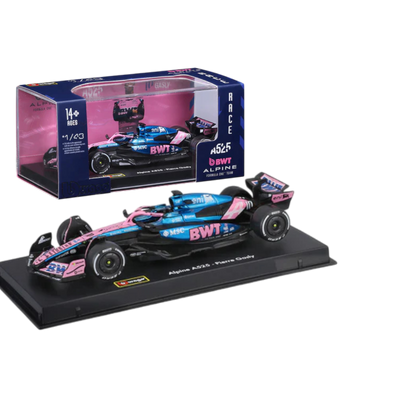 Bburago 1:43 BWT Alpine A525 #10 Pierre Gasly Monaco GP 2025 Diecast Formula 1 Car