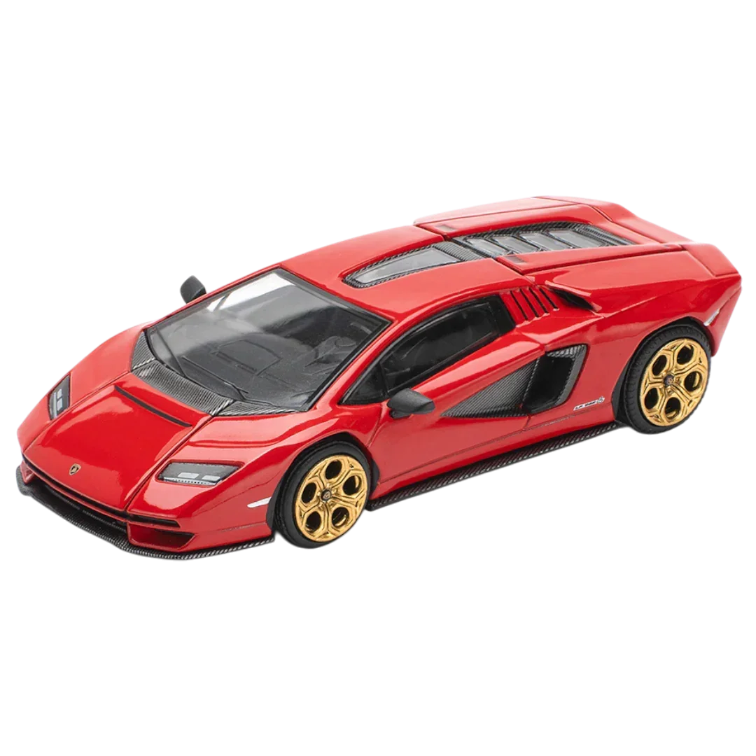 POP RACE Lamborghini Countach LPI 800-4 Rosso 1:64 Die-Cast Car Model | Collector Edition