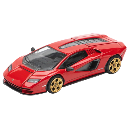 POP RACE Lamborghini Countach LPI 800-4 Rosso 1:64 Die-Cast Car Model | Collector Edition