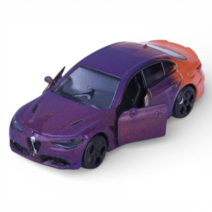 Majorette Color Changer Alfa Romeo Giulia Quadrifoglio Metal Diecast Car with Moving Parts – Heat Sensitive Toy
