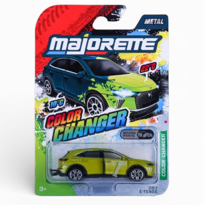 Majorette Color Changer DS7 E-Tense Metal Diecast SUV with Moving Parts – Heat Sensitive Toy Car