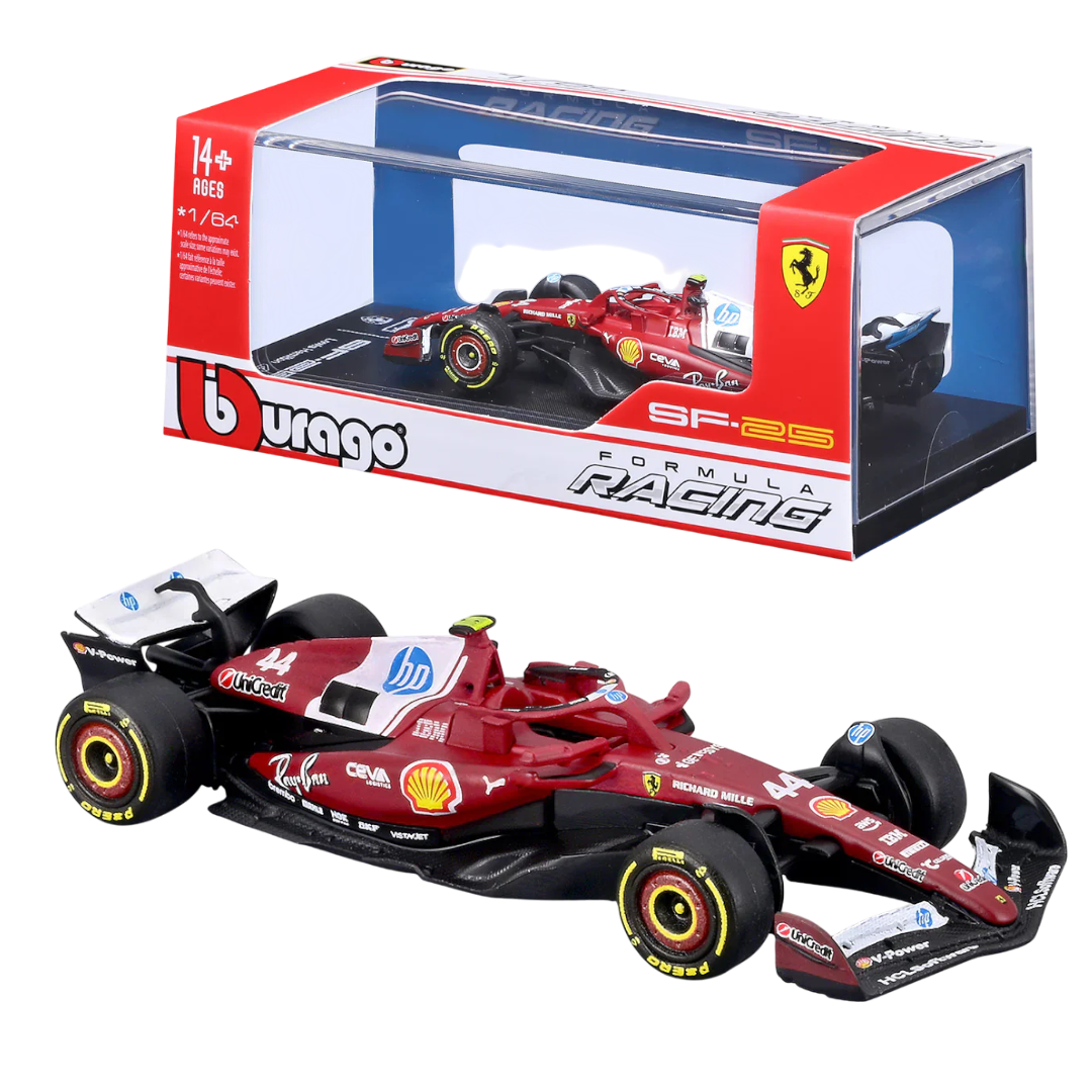 Bburago 1:64 Ferrari SF-25 #44 Lewis Hamilton Australian GP 2025 Diecast Formula 1 Car