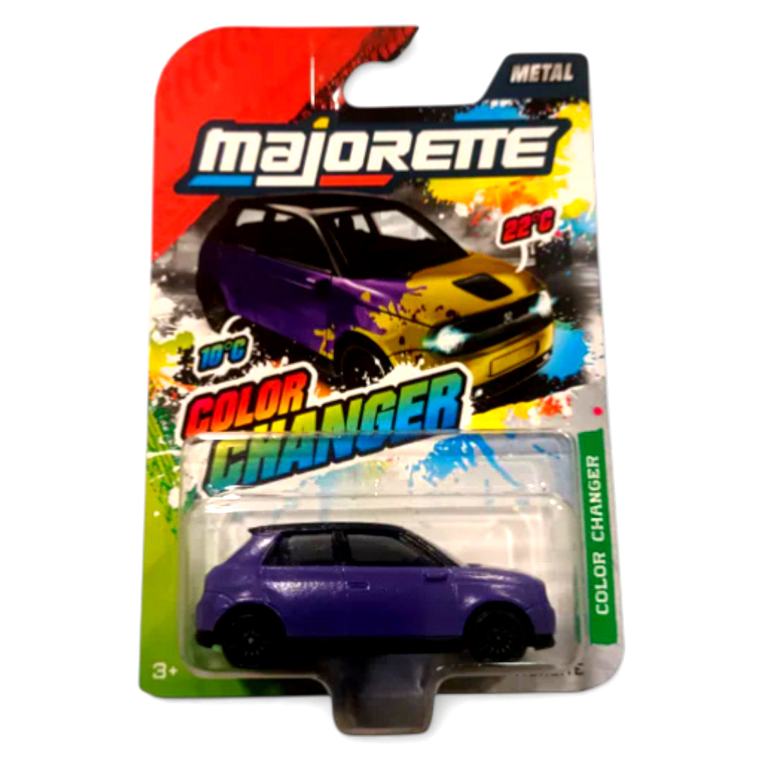 Majorette Color Changer Honda E Metal Diecast Car with Moving Parts – Heat Sensitive Toy Vehicle for Kids
