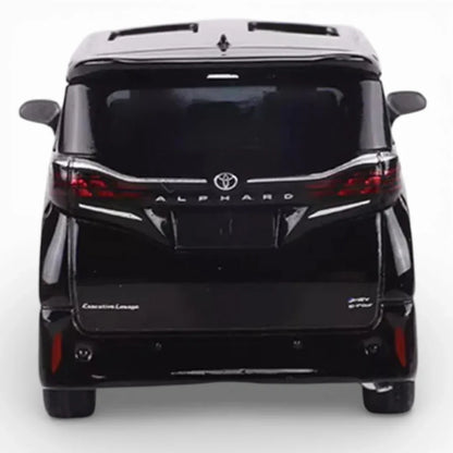 MASSDI 2023 Toyota Alphard Style 1:64 Diecast Luxury Minivan – Premium Metal MPV Model Car with Display Box (Black Edition)