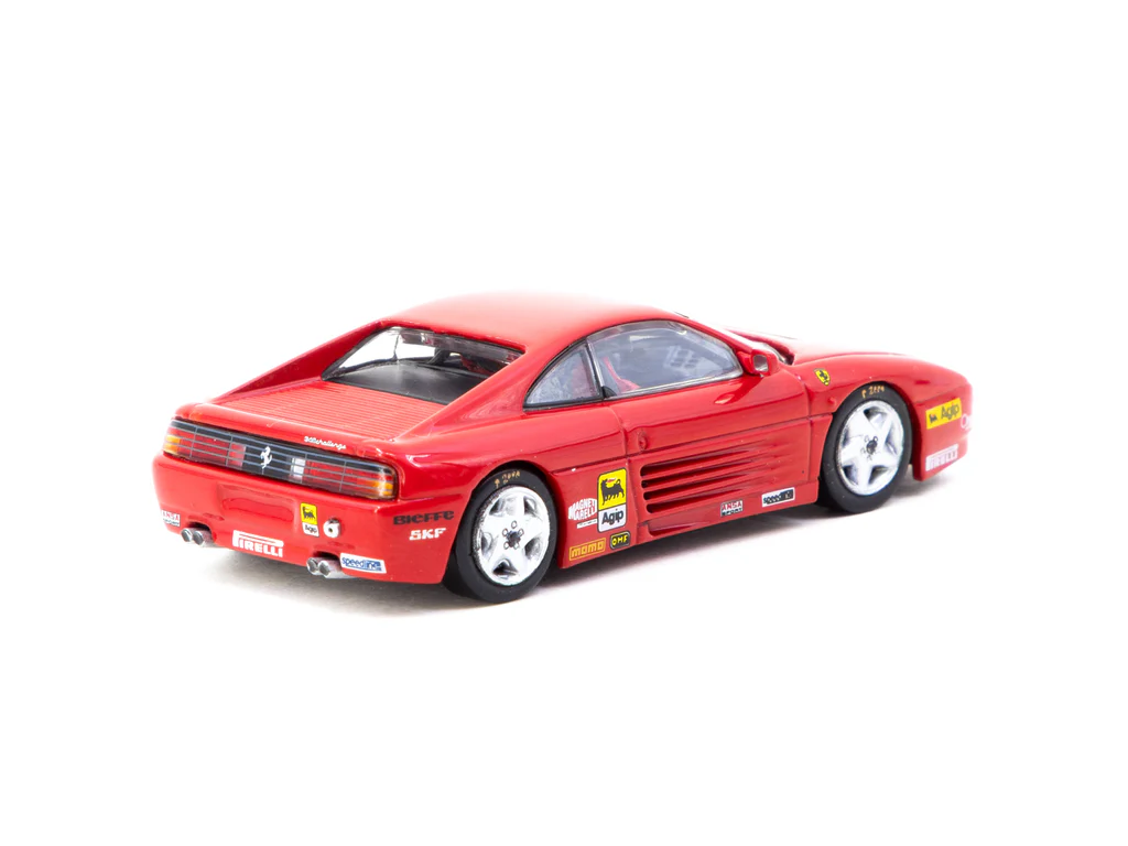 Tarmac Works 1:64 Ferrari 348 Challenge Presentation Diecast Model Car (T64-082-PRE) – Red Collectible Racing Model