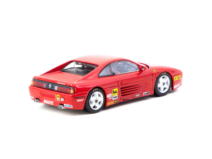 Tarmac Works 1:64 Ferrari 348 Challenge Presentation Diecast Model Car (T64-082-PRE) – Red Collectible Racing Model