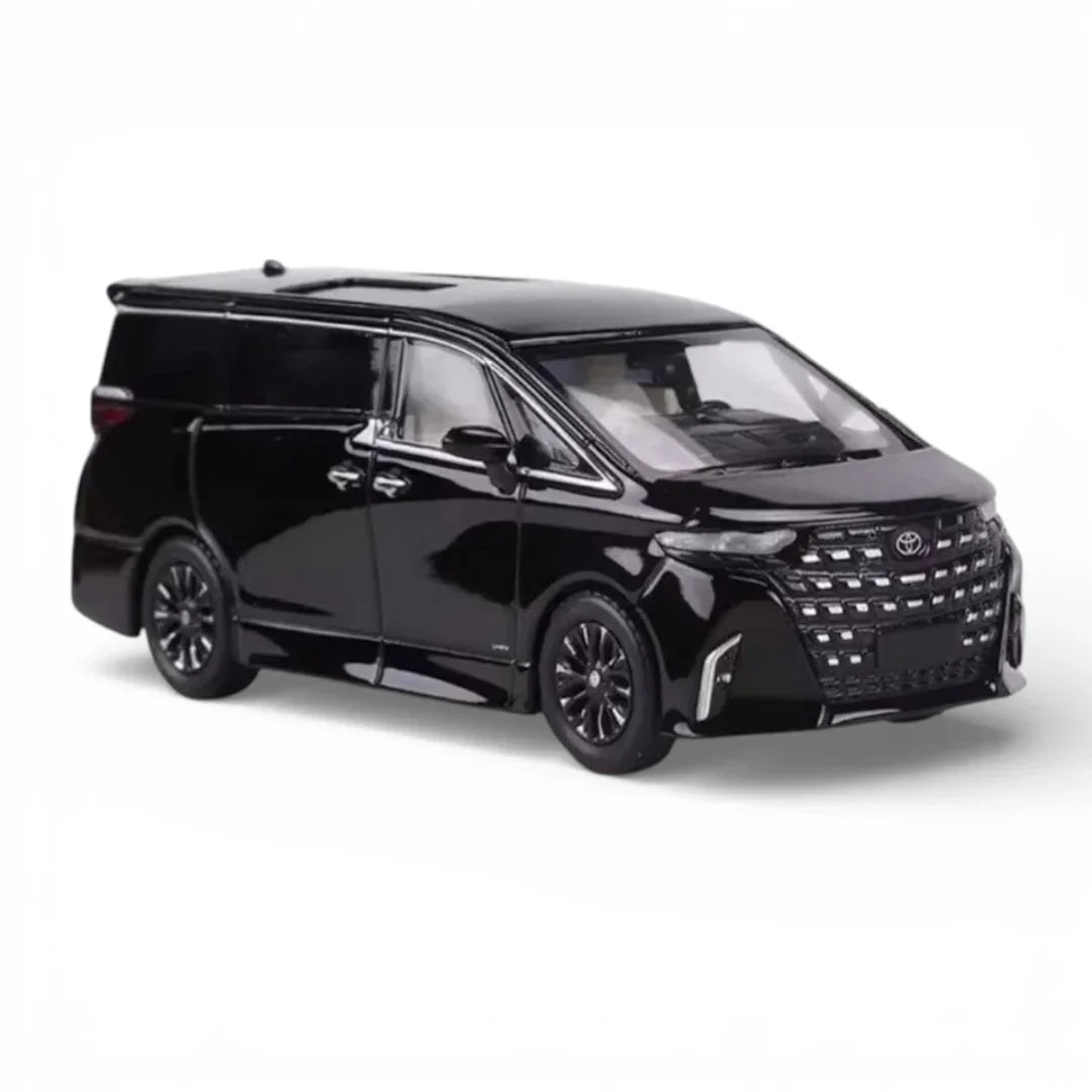 MASSDI 2023 Toyota Alphard Style 1:64 Diecast Luxury Minivan – Premium Metal MPV Model Car with Display Box (Black Edition)