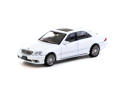 Tarmac Works Global64 1:64 Mercedes-Benz S-Class Wald Alabaster White | Lamley Special Edition Diecast Model