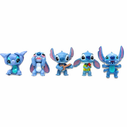 Disney Lilo & Stitch 5-Piece Mini Figure Gift Set 6cm | Collectible Stitch Character Figures for Kids 3+