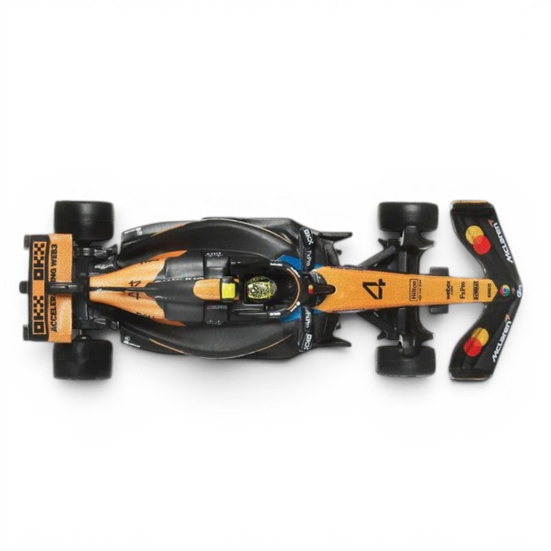 Hot Wheels Premium 1:64 Formula 1 2025 McLaren Formula 1 Team #4 F1 Die-Cast Car | Metal/Metal with Real Riders