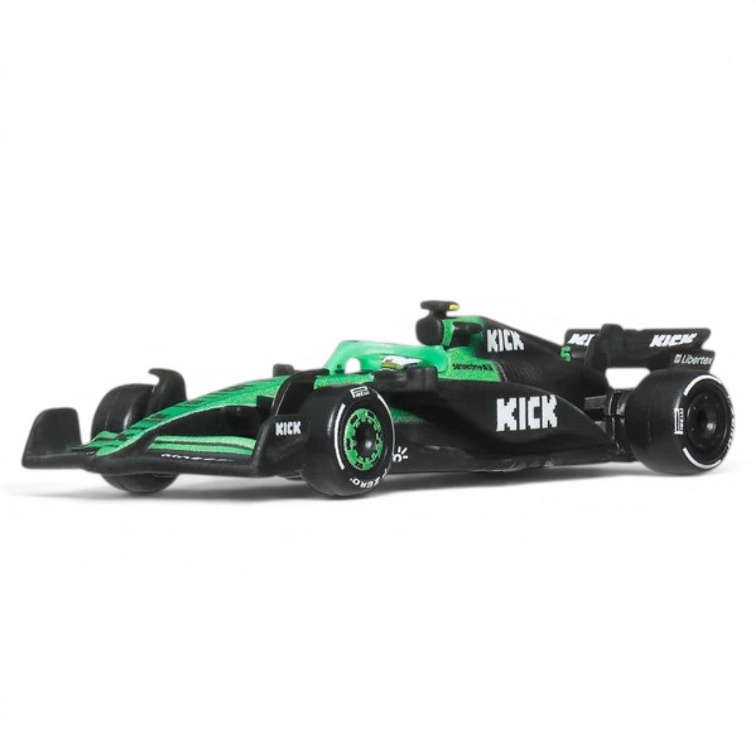 Hot Wheels Premium 1:64 Formula 1 2025 KICK Sauber F1 Team #5 Die-Cast Car | Metal/Metal with Real Riders