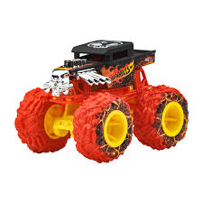 (Box Damaged) Hot Wheels Monster Trucks Bone Shaker – Sharks vs Dinos Series | Die-Cast Monster Truck with Crushable Car | Mattel Collectible Toy (FYJ44)