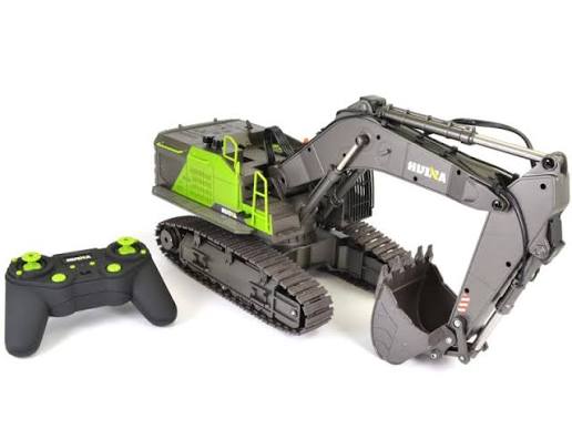 HUINA 1593 RC Excavator 1:14 Metal Alloy Engineering Crawler Tractor 2.4G Electric Remote Control Car Rc Vehicle Toy
