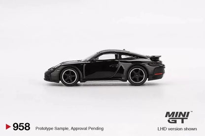 Mini GT 958 Porsche 911 Dakar Black LHD Diecast Scale Model Car