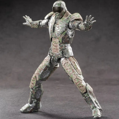 ZD Toys 1:10 Scale Iron Man Mark XXIII (Shades) Action Figure | Marvel Studios Iron Man 3 Camouflage Armor Collectible with Premium Articulation