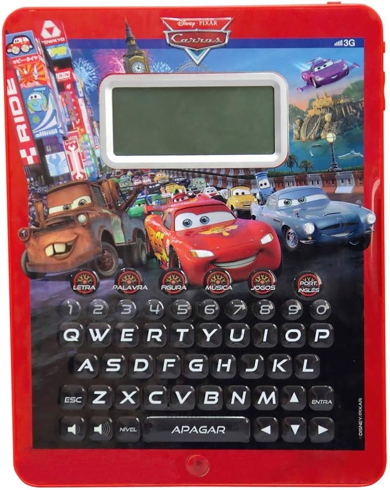 Disney Pixar Cars 2 Smart Pad with 76 Learning Activities | Bilingual English & Spanish Educational Toy for Kids Ages 6+