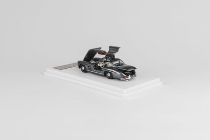 BSC 1:64 Scale Mercedes-Benz 300SL (1955) Metalic Grey Diecast Model Car