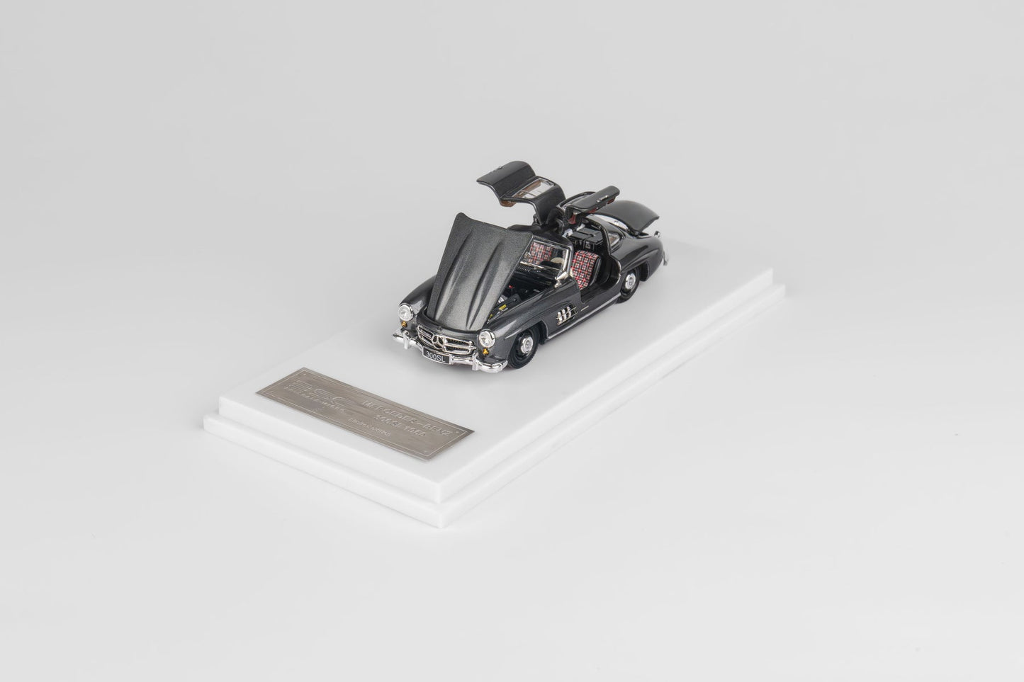 BSC 1:64 Scale Mercedes-Benz 300SL (1955) Metalic Grey Diecast Model Car