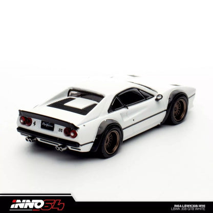INNO64  1:64 Lbwk 308 Gtb White Diecast Car Model