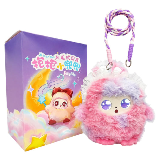 TuPark Damu Zhi AI Plush Toy Hug Me | Interactive Bluetooth Audio AI Plush Companion with Animated LED Display Eyes | Rechargeable Smart Soft Toy for Kids