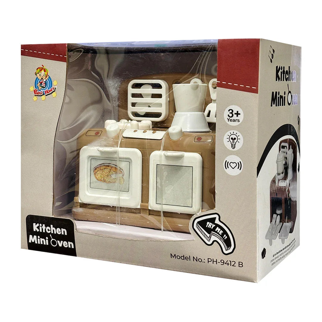 Pablo Honey Mini Oven Household Play Set (Brown) - Jaiman Toys