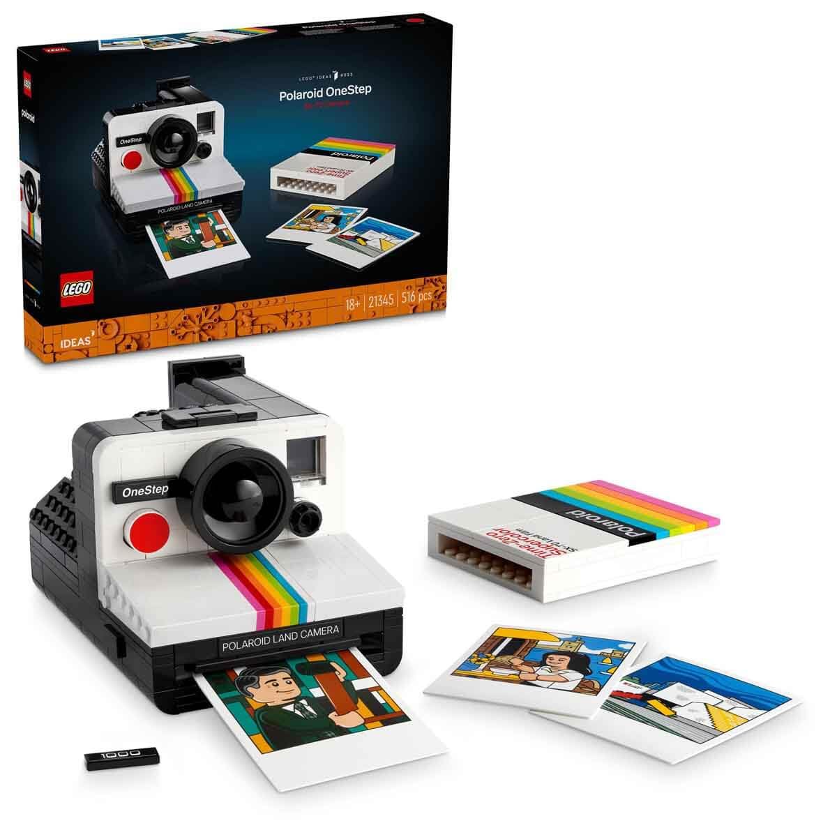 LEGO Ideas Polaroid OneStep SX-70 Camera Set 21345 (516 Pieces)