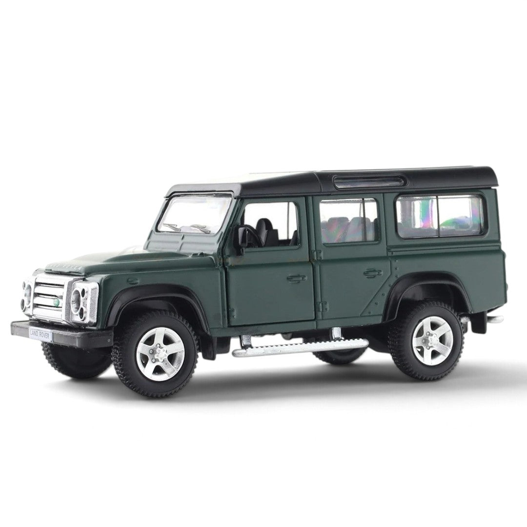 RMZ City Land Rover Defender 1:32 Scale Die-Cast Model SUV – Collectible Off-Road Vehicle with Opening Doors, Pull-Back Action