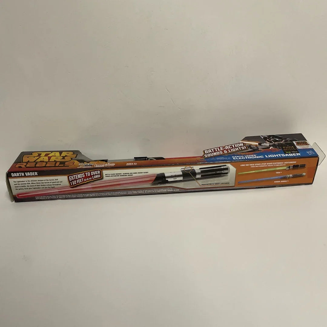 Star Wars Rebels Darth Vader Electronic Lightsaber Extends Over 11/2 feet Long Red - Jaiman Toys