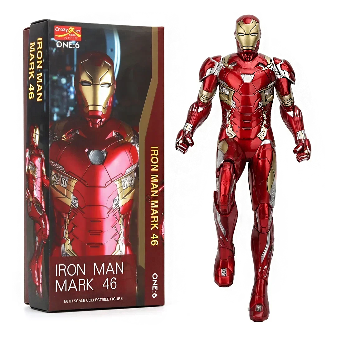 IRONMAN 2-MARK 46 1/6th Scale Marvel Superhero Movie Inspired Figurines (30 cm) Age 14+