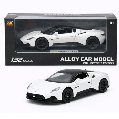 JOY JUNCTION 1:32 Scale Alloy Diecast Super Sports Car Model – Collector Edition with Openable Doors & Premium Finish (Yellown/ White)