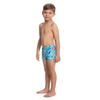 Speedo Jungle Terry Digital Allover Aquashort – Boys’ Swimwear, UPF 40+ Sun Protection, Chlorine-Resistant