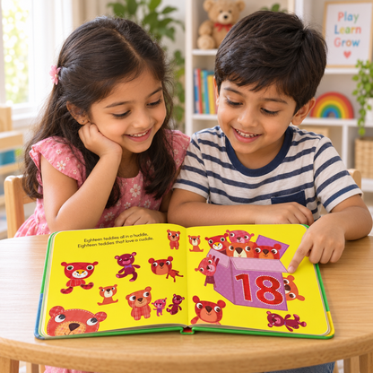 Let’s Learn Counting 3D Come-to-Life Interactive Book with Free App – Early Number Learning Educational Book for Kids