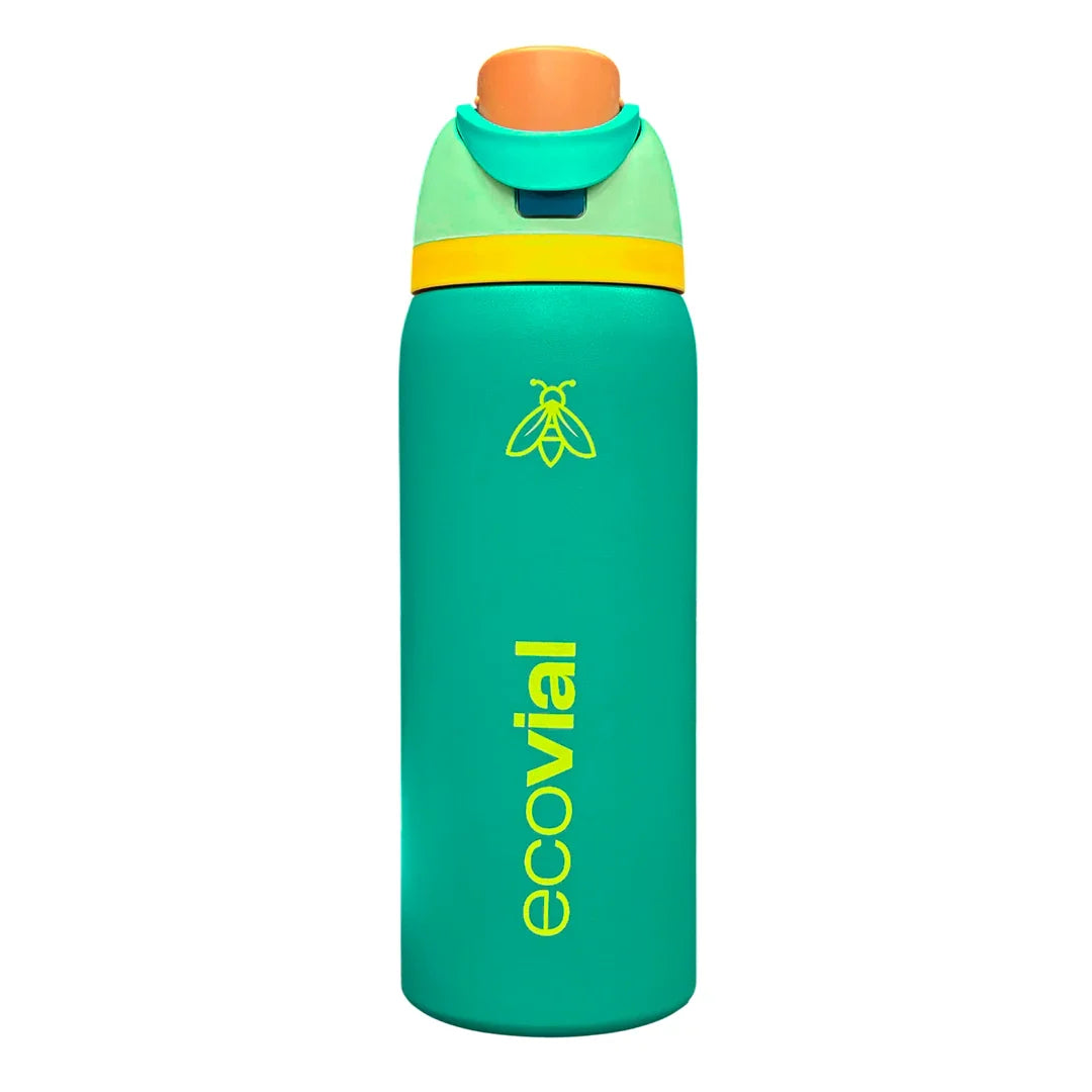 Ecovial 32 OZ - Vacuum Bottle Sip n Swig 960 ML (Green) - Jaiman Toys
